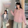 Korean Age-reducing College Style Hooded Sweater Jacket Autumn Loose and Thin Letter Embroidered Top 333215
