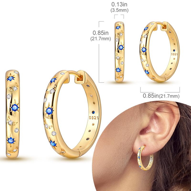 Women Earring 925 Silver Hoop Earrings Love Heart Butterfly Drop Earring Stud For Women Girls Party Jewelry Gifts