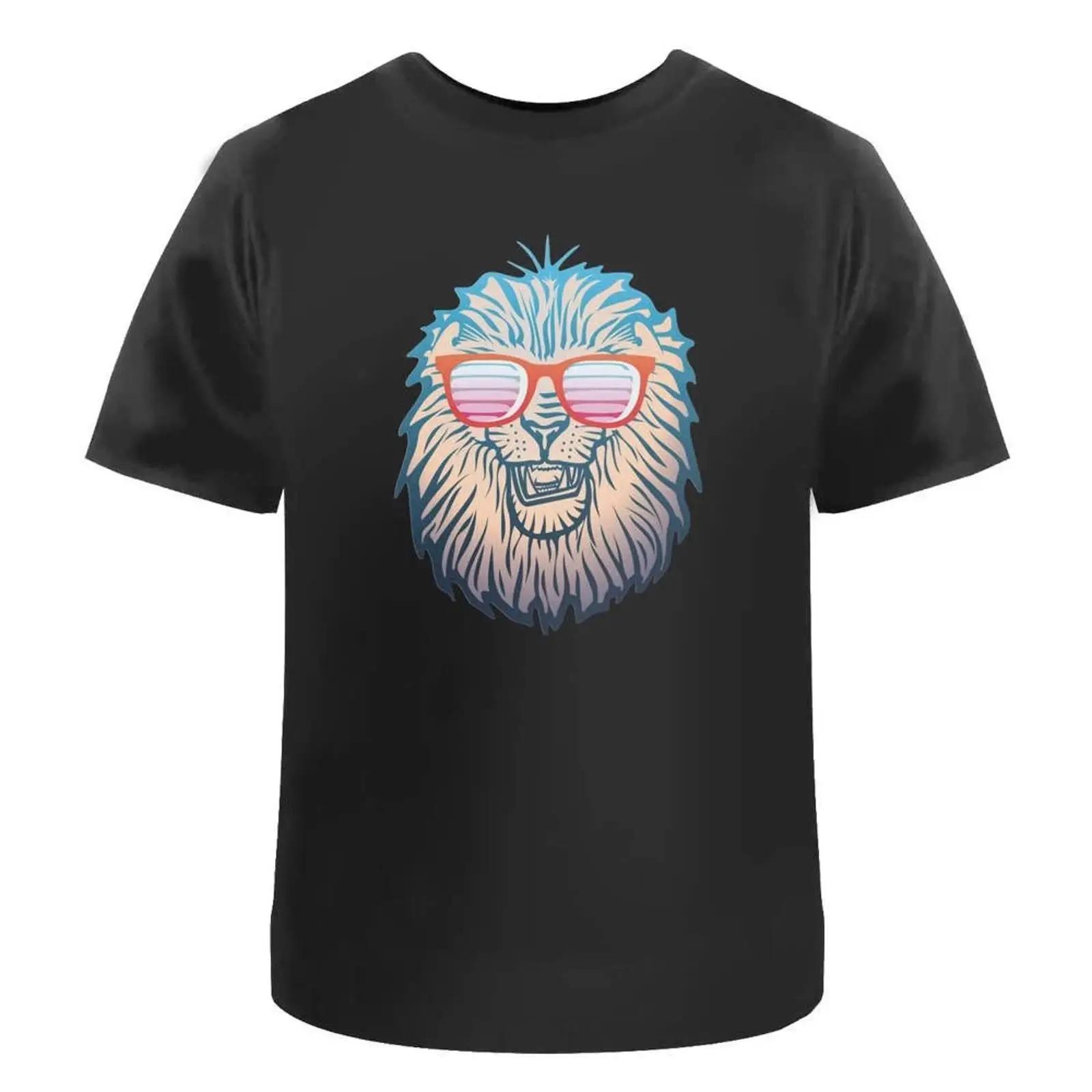 

Cool Lion Head T Shirt 100 Cotton S XXL TA047274 vintage Washed Unisex Stretched Top For Everyday Wear homme designer clothes S разноцветный