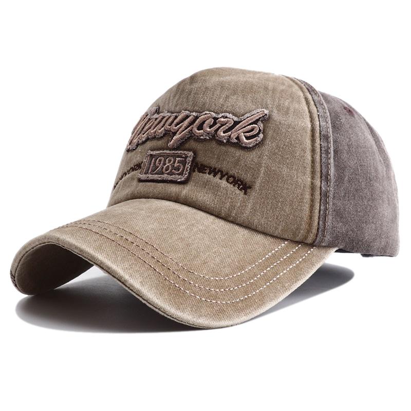 New Unisex Washed Cotton Snapback Hat With Letter Embroidered Stitching Baseball Cap Men Women Adjustable Casual Outdoor Streetwear Dad Hat