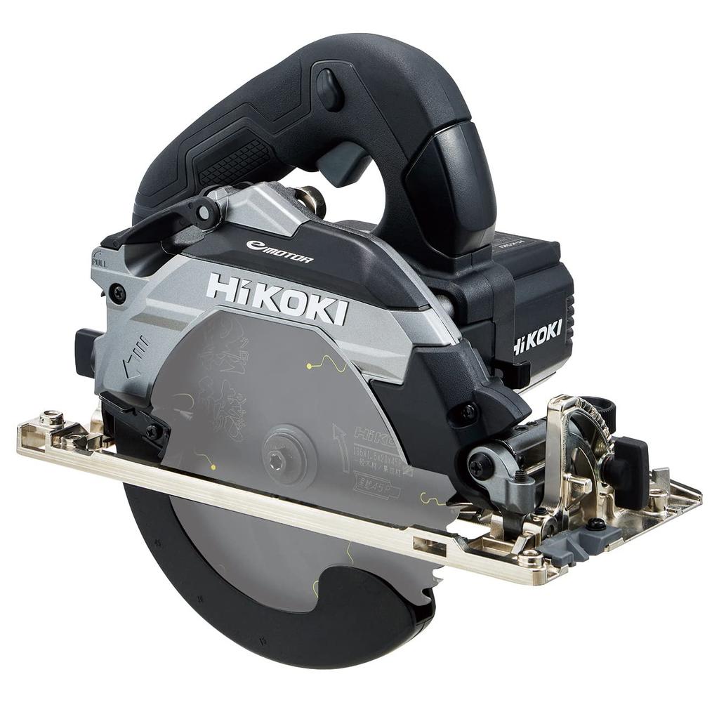 HiKOKI AC100V Tiefschnitt-Elektronik-Kreissäge C6MEY2, Sägeblattdurchmesser 165 mm, stark, schwarz, hohe Steifigkeit und hohe Präzision, neue Parallelität, fein