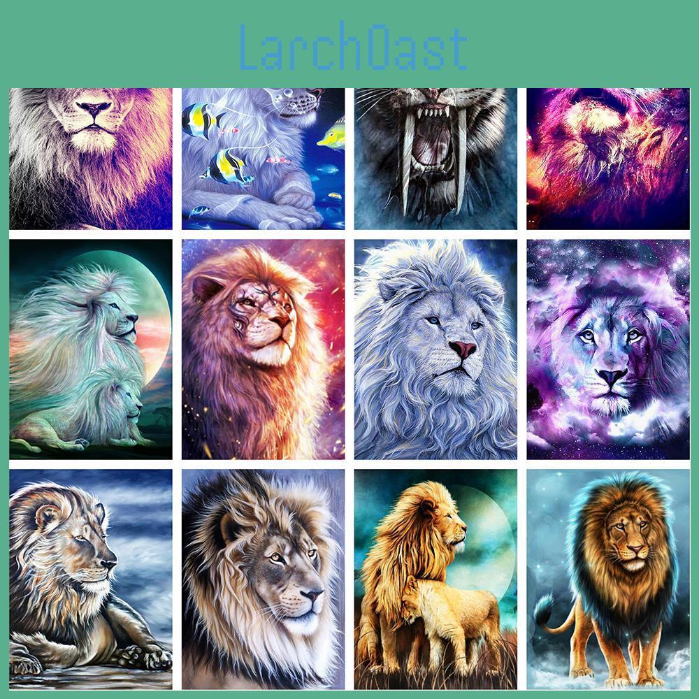 Lion Stitch Painting Diamond Cross Mosaic Diamond Embroidery Animals Rhinestone Pictures Home Decor