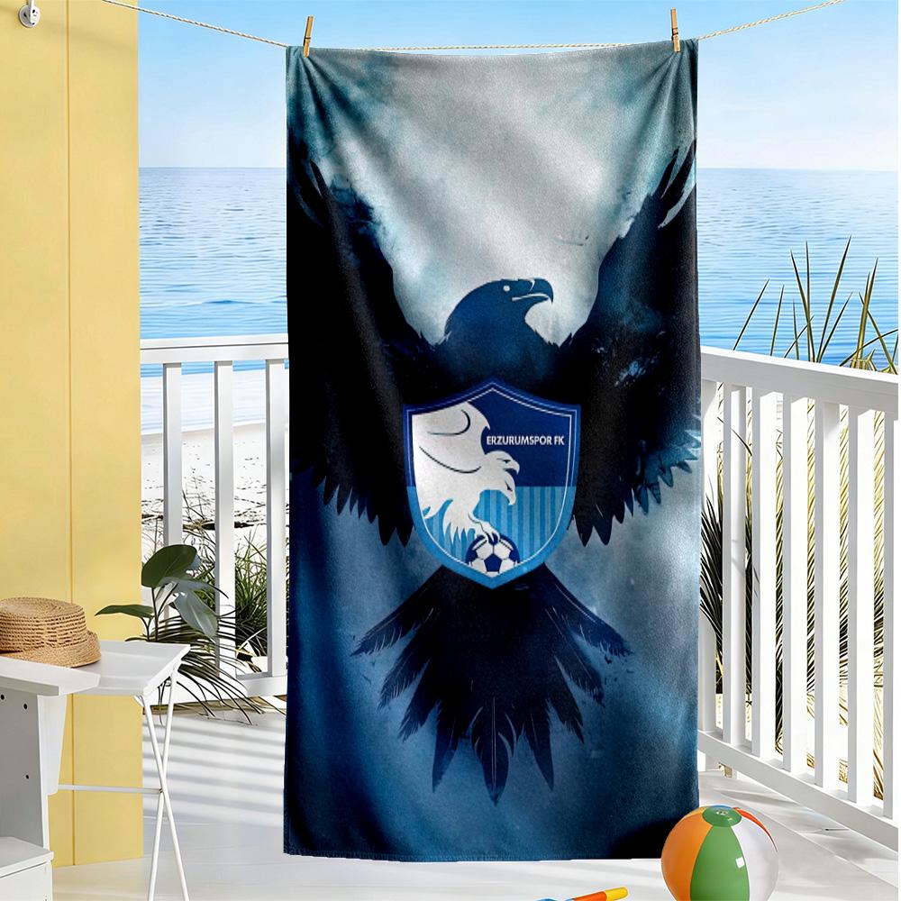 Erzurumspor Fk Beach Towel High Absorbency & Quick-Dry Comfortable Lightweight Portable for Swimming,Beach,Camping, Travel, Beach Accessories,Gym