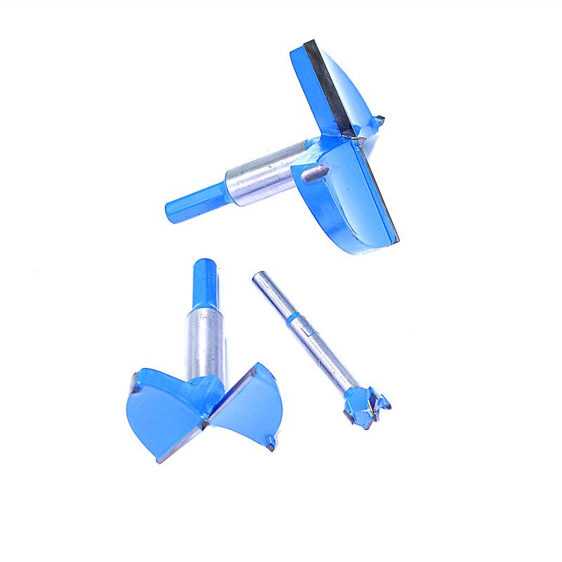 Blue Alloy Blade Hinge Hole Opener for Woodworking