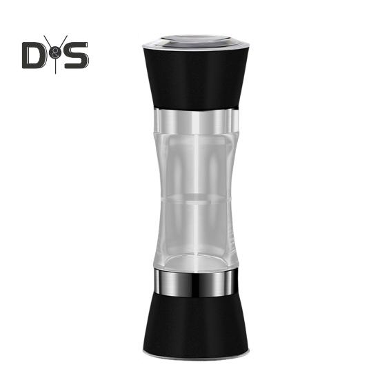 Stainless Steel Salt Grinder Adjustable Coarseness Easy To Clean Double Head 2 In 1 Grinder for Seasoning