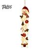 Unique Housewarming Gift for Her Glowing Christmas Door Hanger, Crochet Spiral Ornament with LED Lights, Snowman Santa Reindeer Snowflake Xmas Mantel
