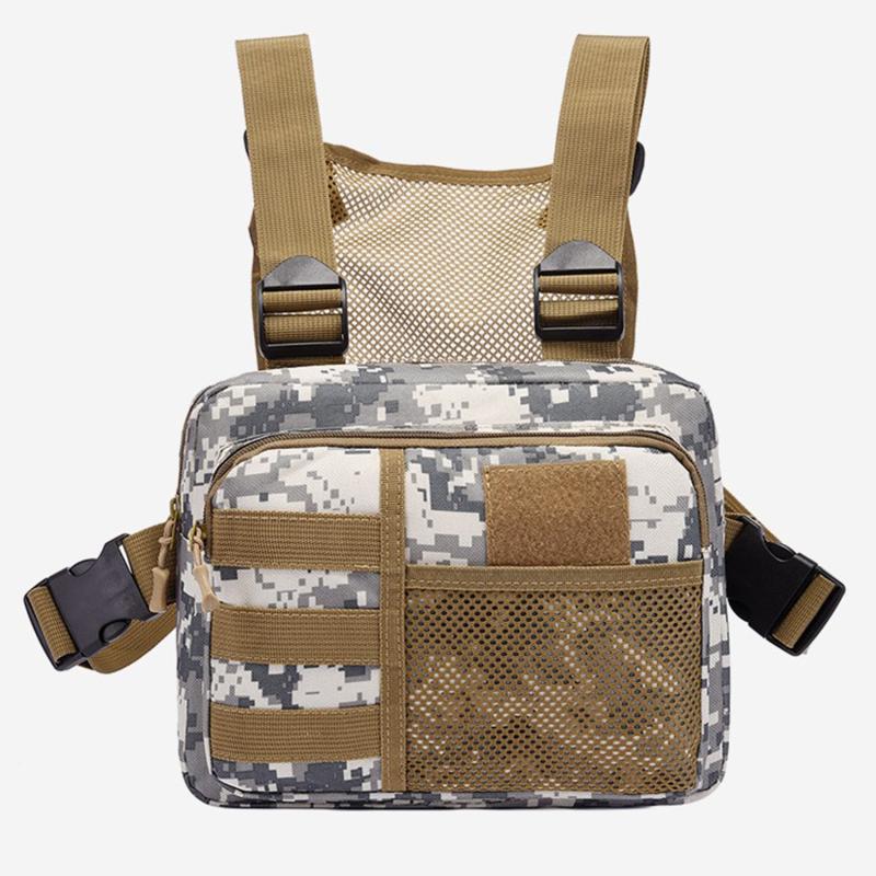Hunting Bags Tactical Backpack Outdoor Chest Bag Running Sports Vest Bag Camouflage Functional Trend Backpack Leisure Vest Bag