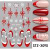 Nail Art Stickers Valentine's Day Romantic Mini Love Hollow Love French Love Adhesive Nail Stickers