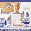 Blue & White Washi Tape Set; Pretty Chinoiserie Designs; 12 Rolls! Decorative Tape; Journaling, Scrapbooking