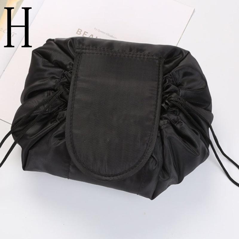 Portable Women Drawstring Cosmetic Bag Organizer Large Capacity Fashion Travel Toiletry Make Up Bag