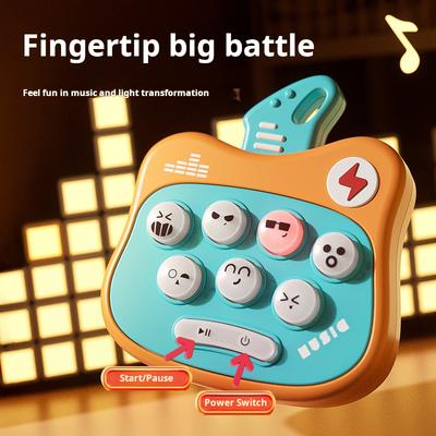 Baby Early Education Puzzle Music Finger Pressing Training Portable Toy Decompression Challenge Interactive Game Machine