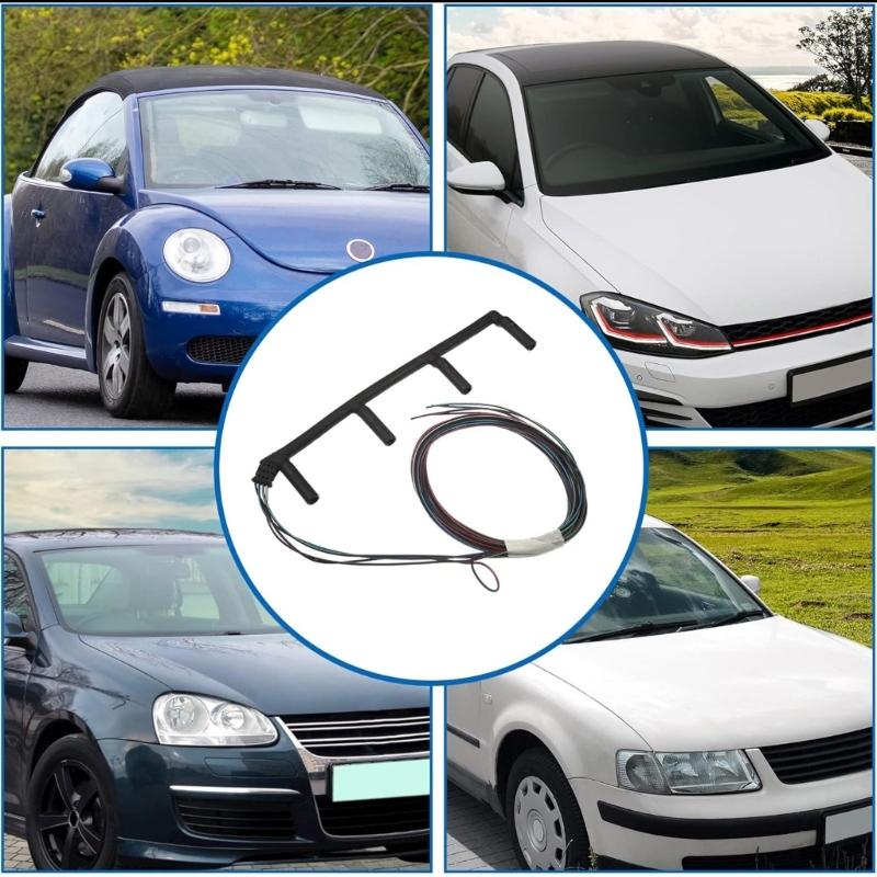 Motorvorwärmerkabelbaum mit Glühkerzenstecker, passend für Golf 038971782C 904-417 V10830116 84554003001