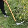 Manganese Steel Forged Large Scythe with Long Handle for Grass and Reed Cutting