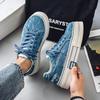 Fashion 2025 Summer New Fashion Canvas Casual Shoes Men's Low Top Breathable Sports Shoes Comfortable Non Slip Lace Up Platform sneakers