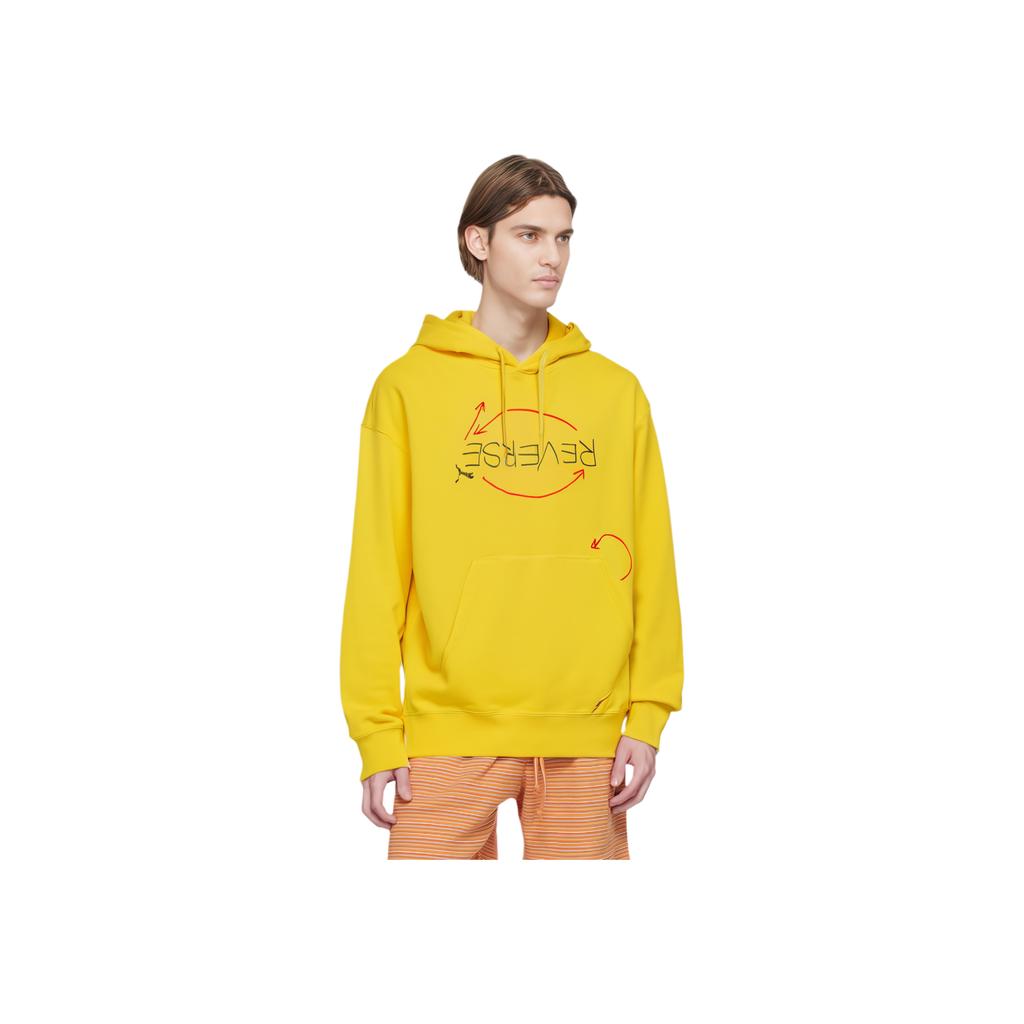 Puma X Michael Lau Collaborative Hoodie With Graphic Print Men Tops Bright-Yellow 530357-79