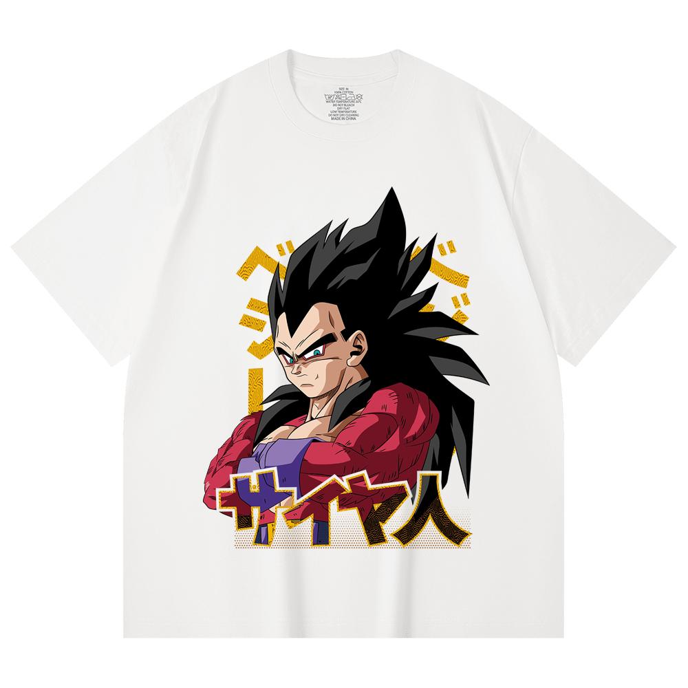230 Gsm 100% Cotton Dragon Ball V18 Goku Print Unisex Heavy Cotton T Shirt