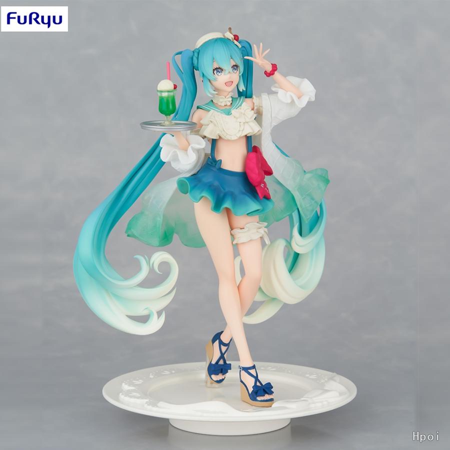 18cm Hatsune Miku Anime FIgure Sweet Sweets Soda Hatsune Miku Action Figures Kawaii Girl Figurine PVC Collection Model Doll Toys