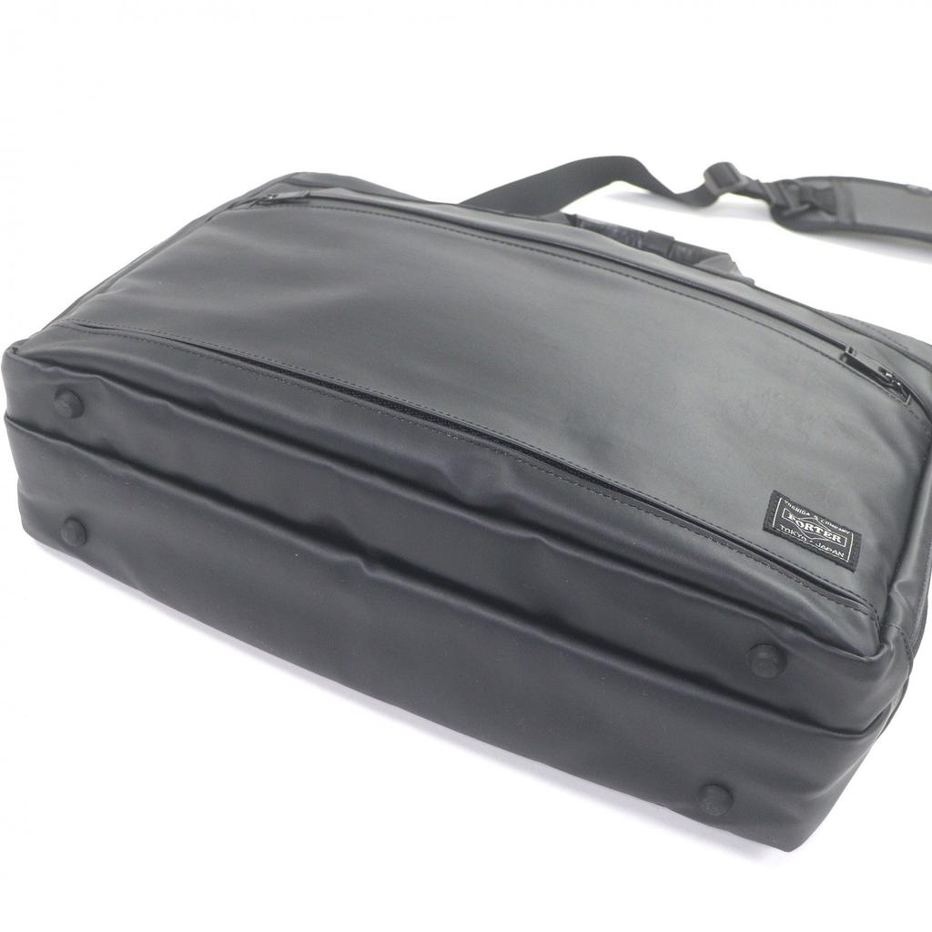 Excellent PORTER Briefcase CLOUD 2WAY BRIEFCASE Cordura Nylon Oxford Black Used