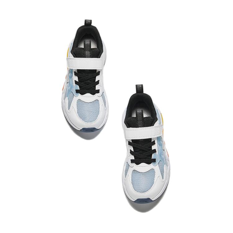Anta Comfortable Simple Non-Slip Wear-Resistant Low-Top Casual Shoes Kids Casual Shoes White Blue 312439922-2