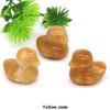 1.2" Little Duck Statue Natural Stone Reiki Healing Crystal Amethyst Tiger Eye Animal Figurine Gemstones Crafts Home Decor Gifts