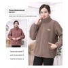 Autumn Winter Sherpa Fleece Warm Coat Women Sweatshirt Fleece Lined Thickened Fashion Fleece Top Jacket