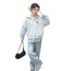 Girls' Spring & Autumn Korean-Style Two-Piece Sweatshirt and Jeans Set (2025)