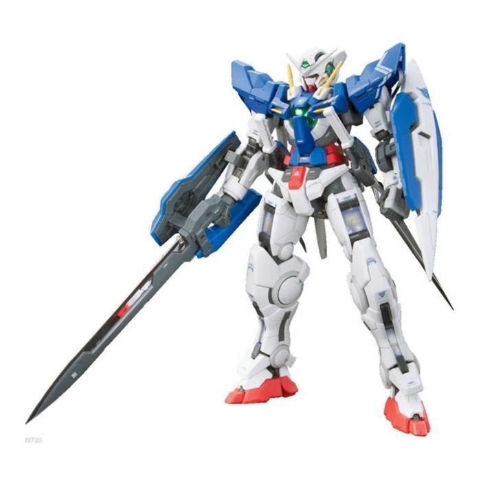 Maquette Gundam - Bandai Hobby - Exia Gunpla RG 1/144 - Armure articulée - SNAPFIT - Blanc