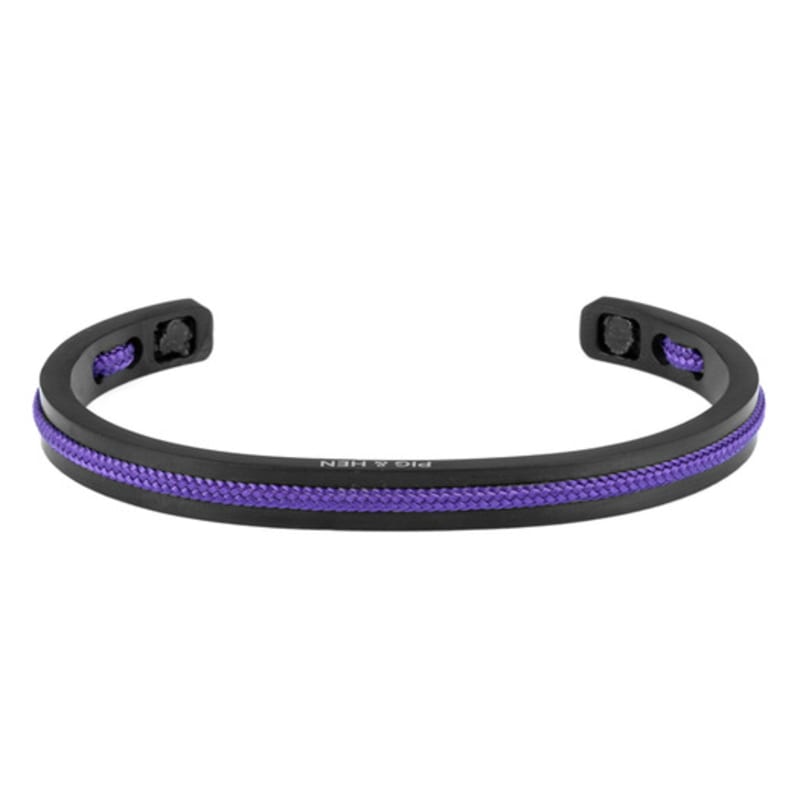 

PIG & HEN Nabak 6 Bracelet - Royal Purple X Black ML