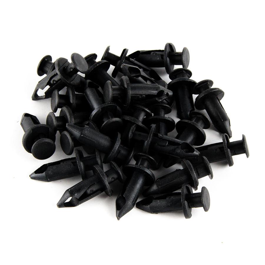 Universal 100pcs ATV 8mm Rivet Fairing Body Trim Panel Fastener Screw Clips Plug