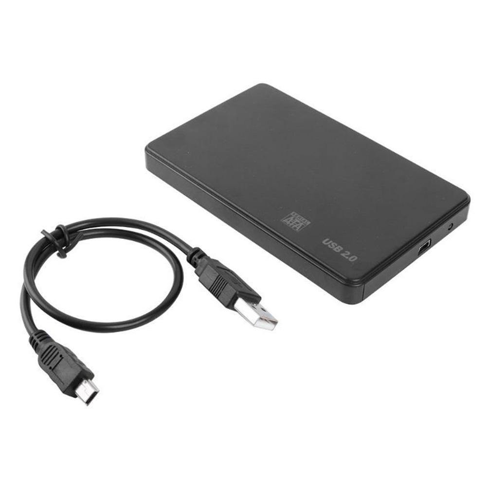

2.5 inch SATA SSD HDD Adapter Plastic USB 2.0/3.0 Enclosure External Mobile Box HDD Case with USB Cable Pouch New