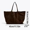 Women's Large Suede Tote Bag Luxury Design Commuter High-end Armpit Bag Soft Handle Fashi Shoulder Handbag for Ladies