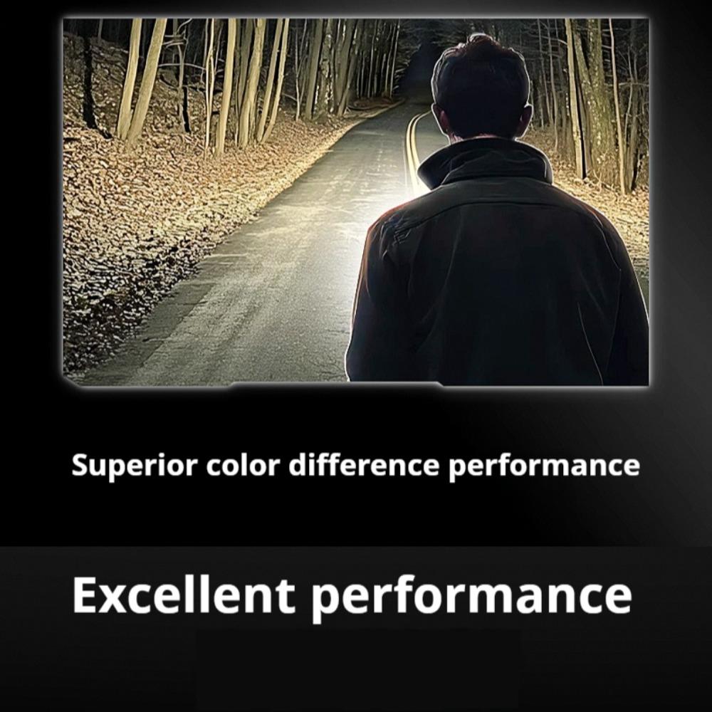 New Portable Flashlight Ultra-thin Rechargeable LED Flashlight Portable Work Light, Cold Resistant, Camping, Patrol, Battery Display