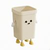 Poubelle à ouverture par le dessus | Petite poubelle mignonne, compacte, poubelle carrée, pour salle de bain