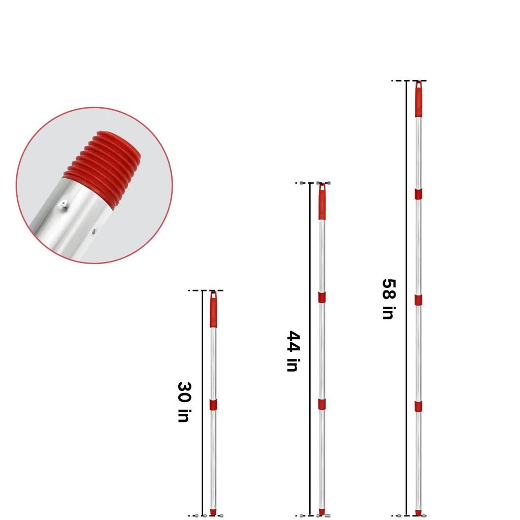 Mop Handle and Mop Base for O-cedar/Vileda 1Tank System,Mop Handles for O-cedar/Vileda Spin Mop & H2pro Flat Mop