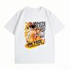 One Piece Portgas D Ace Whitebeard Pirates Fire Fist Print T-shirt Casual Short Sleeve Cotton Anime Streetwear T-shirt Unisex