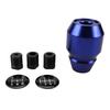 Aluminum Alloy Shift Knob 5 Speed Gear Shift Compatible With Automatic Transmissions For Sedans For Trucks Blue