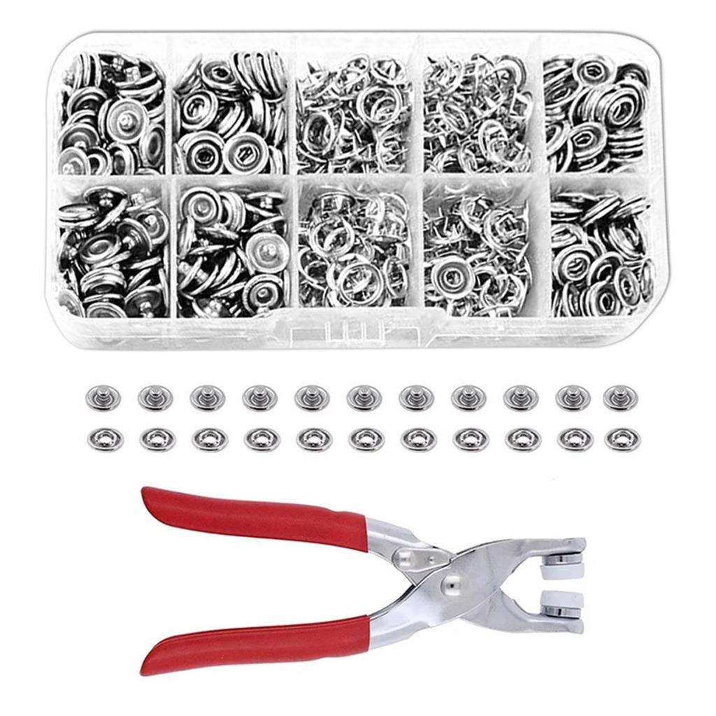 Metal Snaps Buttons With Fastener Pliers Press Tool Kit Universal Five-Claw Buckle Installation Tool Clothing Sewing Accessories