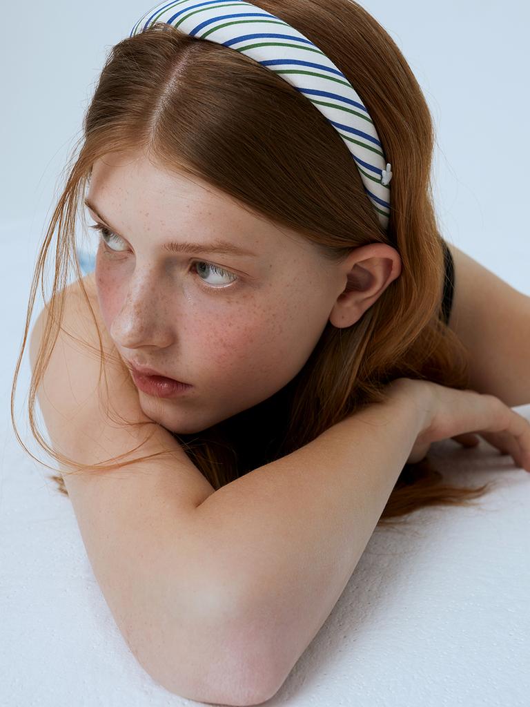 Mellotory Striped Hair Band (White)