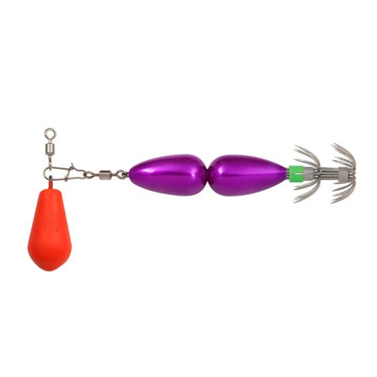 9CM/27G Squid Jig Hook with Colorful Beads Swivel Double-layer Umbrella Hook Cuttlefish Sleeve