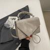 Fashionable Texture Color-blocking New Summer Casual Simple Crossbody Metal Niche Handheld Small Square Bag Women's Trendy