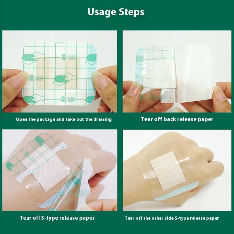 5/10/20Pcs Transparent Tape Adhesive Plaster Waterproof Wound Hemostasis Sticker Band First Aid Bandage Emergency Kit