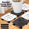 Mobile Plant Pot Tray With Wheels For Heavy Plants Indoor Plant Stands Outdoor Plant Mobile Trolley