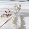 1Pc Pearl Love Heart Bow Beads Cellphone Decor Chain Charm Lanyard Universal Accessories Jewelry Pendant Strap Women Girls