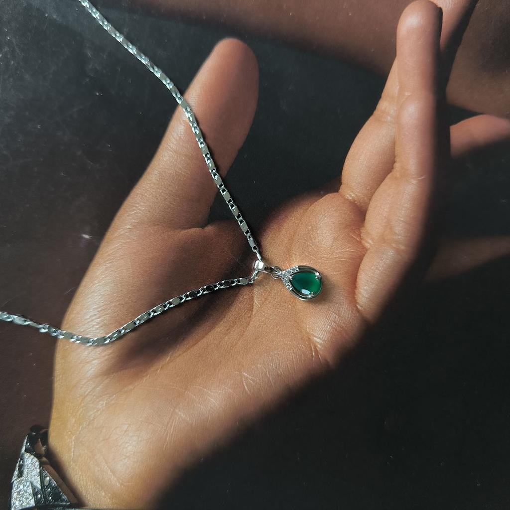 Серебряная подвеска с агатом 0.838ct (2189725)