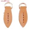 Leather Leaf Zipper Pull Pendant for Bags and Clutches - Hand-Stitched Accessory