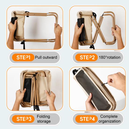 Folding Stool with Carry Bag Portable Lightweight Heavy Duty Waterproof Outdoor Camping Backpacking Beach Picnic Fishing Collapsible Chair Seat