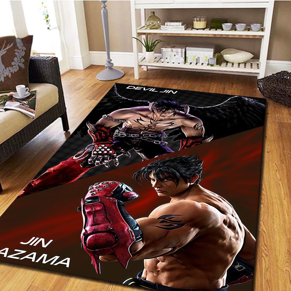 Tekken Digital Printed Carpet, Home Decor Movie Mat, Bedroom Floor Rug, Living Room Play Mat -HYQ100