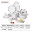 Hao Ya Jingdezhen Nordic Style 68-Piece Ceramic Dinnerware Set