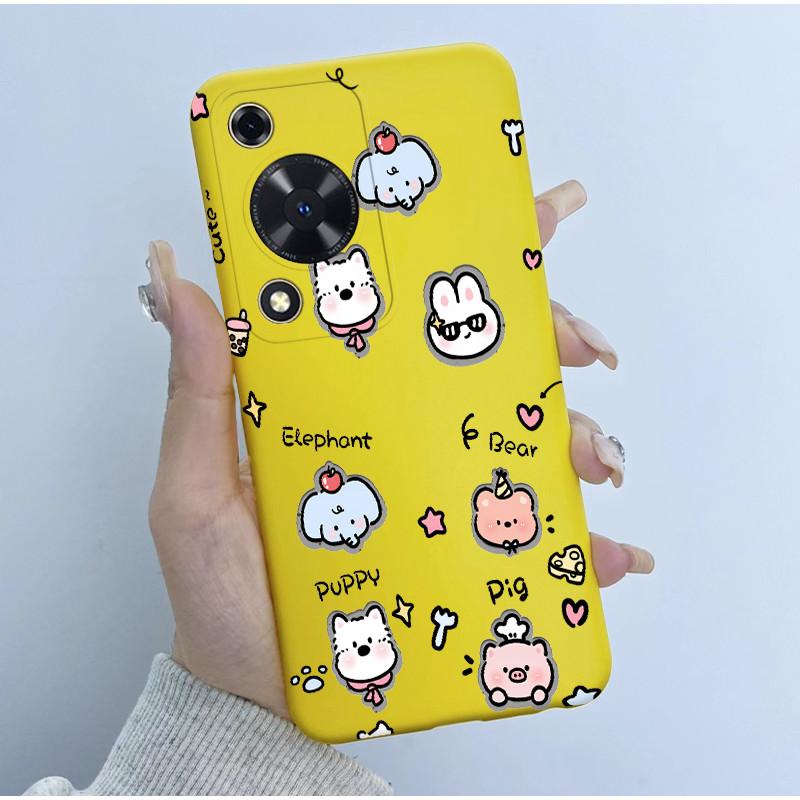 Handyhülle für Huawei Nova Y72 Hüllen 6,75" Niedliche Panda-Astronauten-Abdeckung für Huawei Enjoy 70 NovaY72 MGA-LX3 Weiche Silikonhülle
