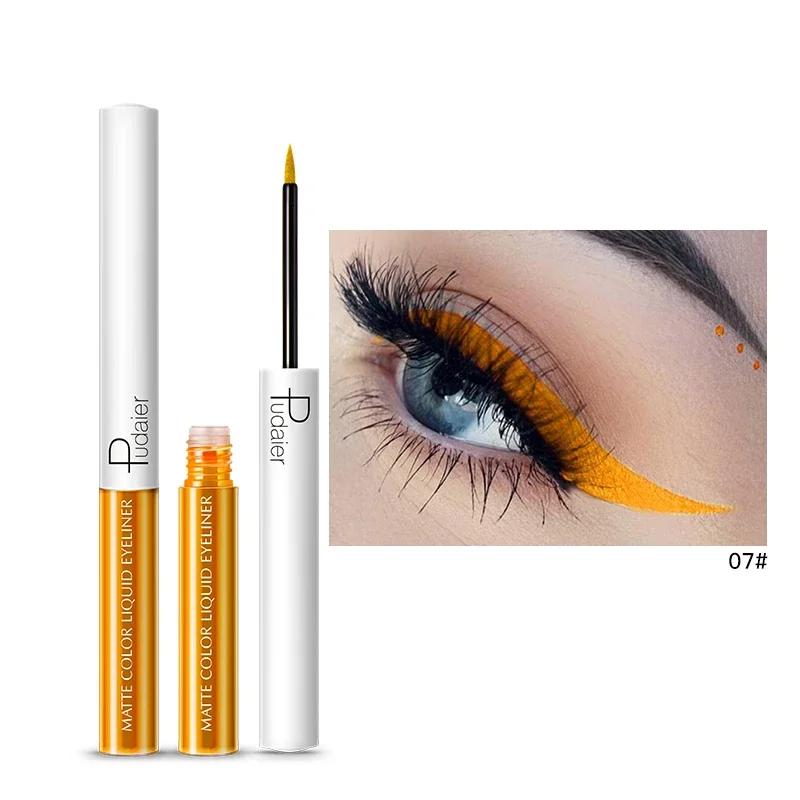 15 Color Long Lasting Liquid Eyeliner Makeup Waterproof  Fast Dry Liquid Eyeliner Matte Multicolor Eye Liner